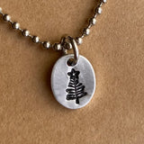 Simple Winter Primitive Christmas Necklace