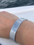 Aluminum Metal Stamped Michigan Sun Bracelet Cuff