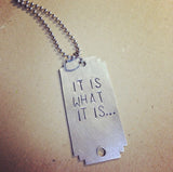 Custom Personalized Up-Cycled Locker Tag Necklace